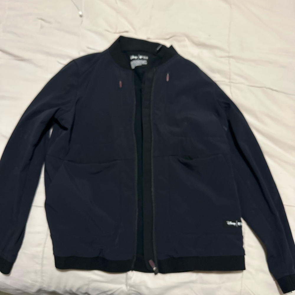 Figs/disney Midnight Black Bomber Jacket